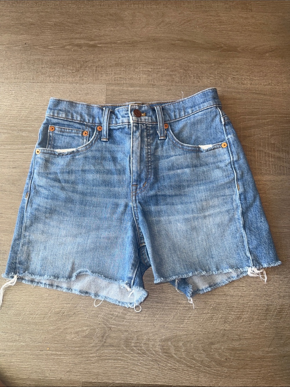 Madewell High-Rise Denim Cutoff Jean Shorts Size 24
